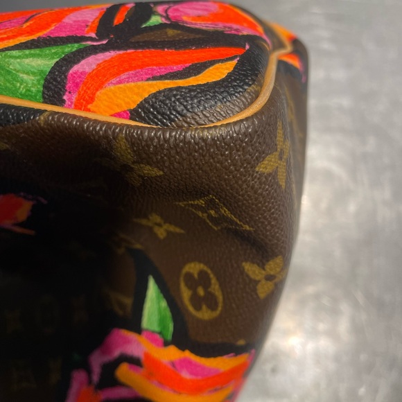 LOUIS VUITTON MONOGRAM ROSES SPEEDY 30 HANDBAG (2008) - Picture 11 of 16